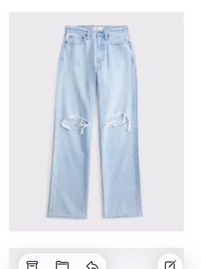 Abercrombie Slouchy Jean Mid Rise
